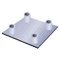 Baseplate met koppelingen voor truss