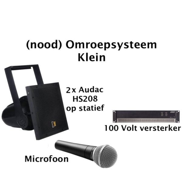 Omroepsysteem - klein 2x - Crew Licht en Geluid