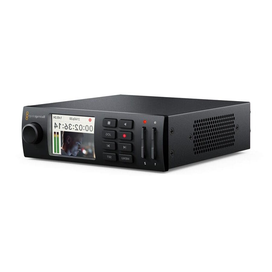 Blackmagic HyperDeck Studio Mini Video opname op SD Crew Licht en Geluid